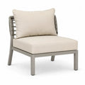 Gartenstuhl Aluminium mit Polyesterkissen Beige