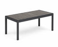 Gartentisch Aluminium mit Verbundholzplatte 150x90x75 cm